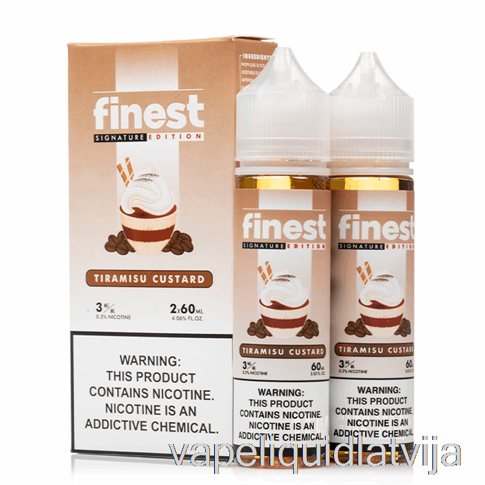 Tiramisu Olu Krēms - Vislabākais Paraksta Izdevums - 120 Ml 0mg Vape šķidrums